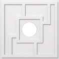 thumbnail image 2 of Ekena Millwork CMP28KX-07000 28 in. OD x 7 in. ID Square Knox Architectural Grade PVC Contemporary Ceiling Medallion, 2 of 3