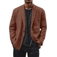 thumbnail image 2 of Blekii Mens Casual Sport Coat Blazer, Men's Casual Sport Coat, 2 Button Lightweight Cotton Linen Blazer, Business Casual Jacket for Outdoor Lightweight Cotton Linen Jacket Business Casual, Outdoor, 2 of 7