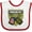 White and Red, variant on Inktastic Proud Military Niece Girls Baby Bib