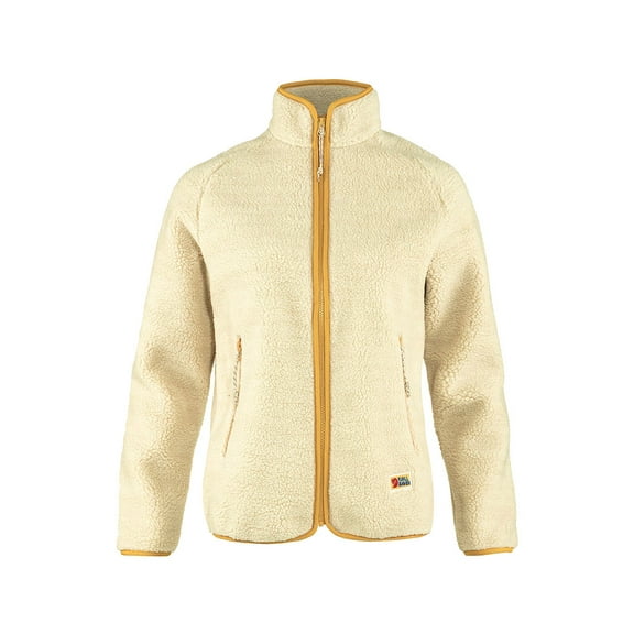 Fjallraven Vardag Pile Womens Fleece Jackets Size S, Color: Chalk White