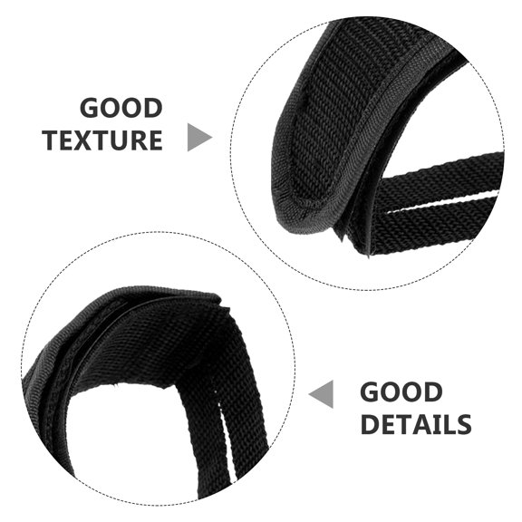 SOPOTUTU Universal Flat Pedal Straps for Bikes, 1 Pair Black, and Comfortable Foot Support