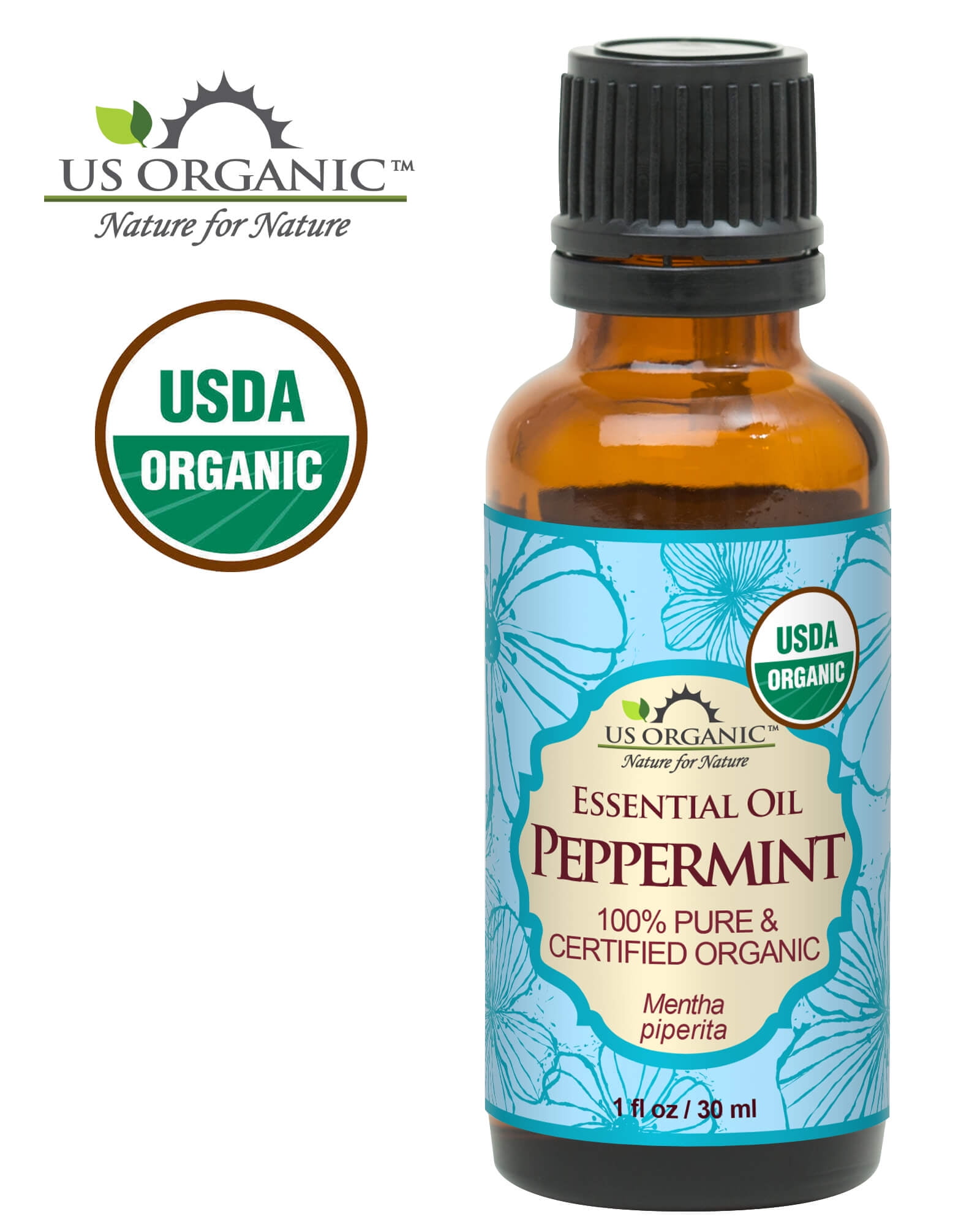 US Organic Peppermint Essential Oil, 100% Pure Certified USDA Organic