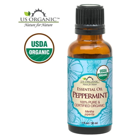US Organic Peppermint Essential Oil, 100% Pure Certified USDA Organic