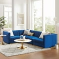 thumbnail image 3 of Sanguine Channel Tufted Performance Velvet 4-Piece Left-Facing Modular Sectional Sofa-EEI-5830-DUS, 3 of 6