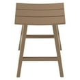 thumbnail image 4 of WestinTrends Malibu HDPE Outdoor Patio 29" Bar Stool Saddle Seat (Set of 2), Weathered Wood, 4 of 13