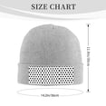 thumbnail image 4 of Black Polka Dot Pattern Winter Beanie Hats for Men Women Warm Cozy Knitted Cuffed Skull Cap Gray, 4 of 6