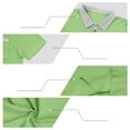 thumbnail image 3 of TKKCS Mens Polo Shirts with Pocket Short Sleeve- Summer Moisture Wicking Casual Performance Golf Shirts Green Size S, 3 of 8