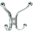 thumbnail image 2 of iDesign 5.5 in. L Chrome Silver Steel Small/Medium York Lyra Quad Hook 1 pk, 2 of 2