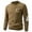 #Khaki, variant on Men's Wave Striped Thick,Elastic,Fashionable,Warm Knit Half High Neck Sweater,White,XXXL