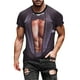 thumbnail image 1 of Playeras Lisas Para Hombre, Moda Informal Para Hombre, Estampado Digital 3D, Ejercicio Muscular, Fitness, Camiseta De Manga Corta, Blusa Superior, 1 of 5