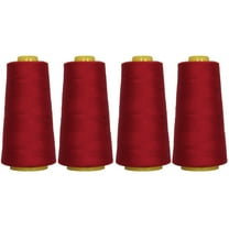 Threadart Polyester Serger Thread - 2750 yds 40/2 - Bay Berry - 56 Colors Available - 4 Cone Bundle Pack