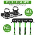 thumbnail image 2 of YINGYING Heavy-Duty Metal Power Tool Organizer,  Garage Tool Organizer 7- Drill Holder Wall Mount for Garage, Workshop, 2 of 5