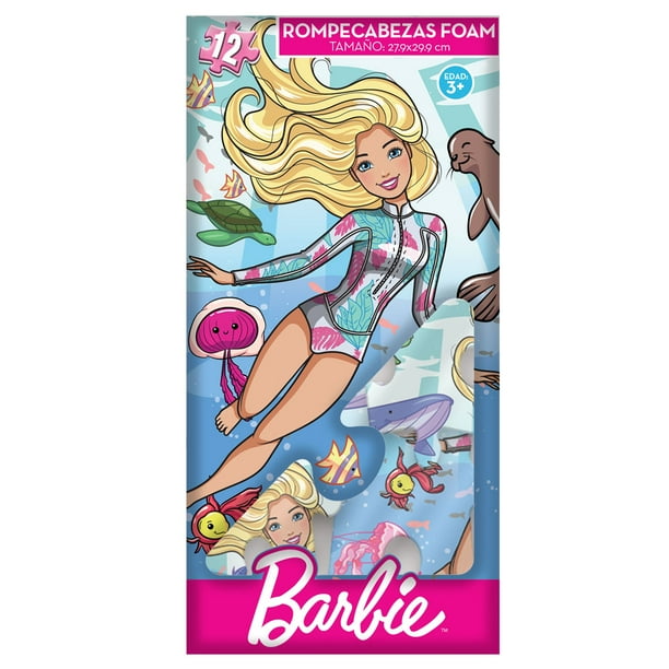 Rompecabezas Barbie en Foam 12 pz Novelty Novelty Novelty Walmart en linea