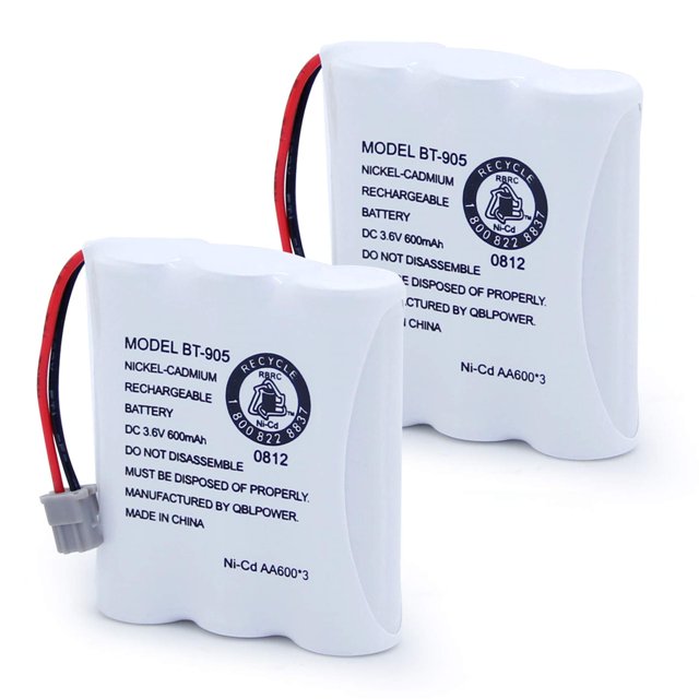 Batería para Teléfono QBLPOWER BT-905 3.6V 600mAh Ni-CD Paquete de 2