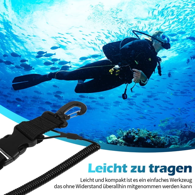 Sonducket Cordón para cámara de buceo, fácil de transportar, 2 piezas, con hebilla de liberación rápida, amplia aplicación Deportes acuáticos