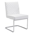 thumbnail image 1 of ZUO Chaise de Salle à Manger Sans Bras (Lot de 2) Blanc, 1 of 1