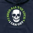 thumbnail image 2 of Instant Message - Need All The Luck I Can Get - Men's Pullover Hooded Fleece Sweatshirt, 2 of 6