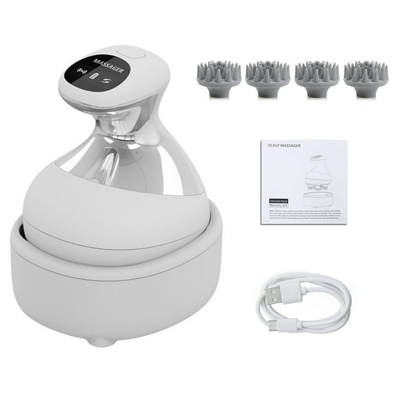 Electric Head Massager Scalp Massager For Hair Growth Relax Stress Migraine Relief Heated Vibration Red Light Body Cat Massager