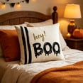 thumbnail image 5 of Sahpxhe Halloween Ghost Throw Pillow Covers,17.72x17.72in Spooky Printed Polyester Cushion Case for Sofa Living Room Holiday Decor Multicolor-B, 5 of 6