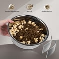 thumbnail image 2 of Dog Bowls Durable Heavy Duty Stainless Steel Dog Bowls Non-Slip Basic Bowl for Dogs with Rubber Base (2 Pack, 7 Cups), 2 of 7