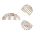 thumbnail image 2 of Unique Bargains 1 Pc Geometric Semicircle Wide Tooth Comb Gray Purple Acetate Sheet, 2 of 5
