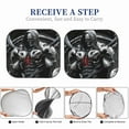 thumbnail image 6 of Windshield Sun Shade, Mecha Skeleton Warrior Foldable Car Sun Shade Windshield for Front, 2 Pieces, 6 of 7