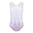thumbnail image 4 of SONGGE Toddler Girls Sleeveless Dance Gymnastics Outfit Sets With Glitter Rhinestone Print Leotard Pants Headband Performance Back To School Classic Clothing Sets, 4 of 5