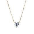 thumbnail image 2 of TidBay Elegant Women Heart Rhinestone Pendant Chain Necklace Clavicle Chocker Gift, 2 of 7