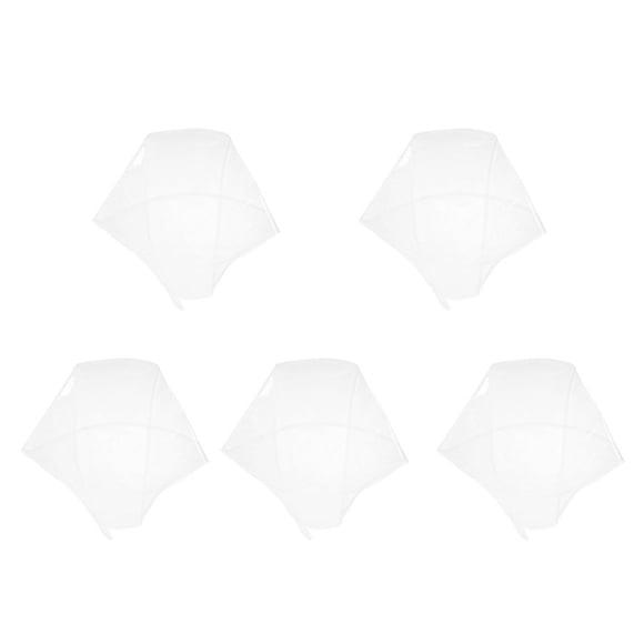CHUANK 5pcs Rain Proof Hat Waterproof Bonnet Clear Rain Bonnet Hair Style Protector