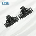 thumbnail image 3 of Uxcell 2pcs Push to Connect Fittings 5/16" Tube OD x 1/4" OD Push Lock Connector Black, 3 of 7