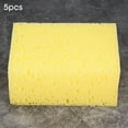 thumbnail image 4 of Sponge Cleaner Handheld Square Shape Nonslip Washing Tool Car Auto Motorcycle Yellow 10 Pcs, 4 of 7