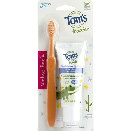 Tom's of Maine Toddler Toothpaste and Toothbrush, Mild