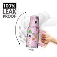 thumbnail image 3 of Pink Halloween Elements Pattern Tumbler with Handle and Lid,40oz Double Wall Vacuum Insulated Tumbler,Cups Gift for Women and Men, 3 of 7