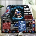 thumbnail image 2 of Football Gifts for Boys 8-12,Sport Football Blanket Football Team Gifts,Unique Football Stuff Football Accessories Decor Gifts for Men Boys Adult Football Lovers 50"x40", 2 of 5