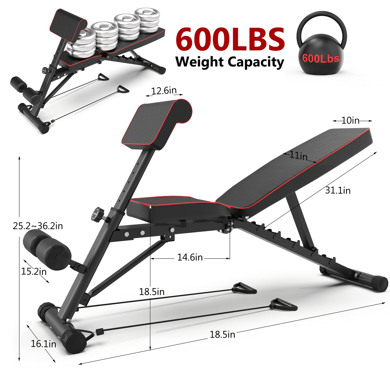 Adjustable Weight Sit Up Bench Incline Decline Flat 90 Degrees Home Gym Workout