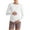 White, variant on BareFeel Maternity Long Sleeve T Shirts Crewneck Ruches Pregnancy Workout Tops with Thumbholes Altheltic Yoga Tee