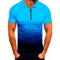 thumbnail image 1 of MAWCLOS Slim Fit T-shirts Mens Polo Shirt Short Sleeve Classic Sports Top Casual Workout Sports Tunic Shirt Casual Button Pullover Blouse, 1 of 2