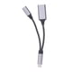 thumbnail image 2 of Cable OTG Tipo C, Divisor USB C OTG Disipación De Calor Rápida aleación De Aluminio Transferencia Rápida Carga Rápida Carcasa Antiinterferencias Para Computadora Teléfono, 2 of 7