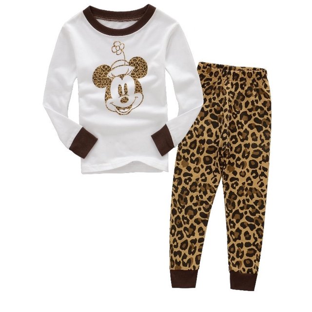 Ensembles de Vêtements pour Enfants Printemps Automne Vêtements de Nuit Vêtements Enfants Collection Mickey Ensemble de Pyjamas Filles Pijamas Minnie Pyjamas