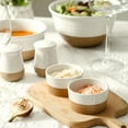 thumbnail image 4 of Hasense Ceramic Ramekins - 4 oz, Creme Brulee & Mini Souffle Dishes Set of 6, Oven Safe, White, 4 of 7