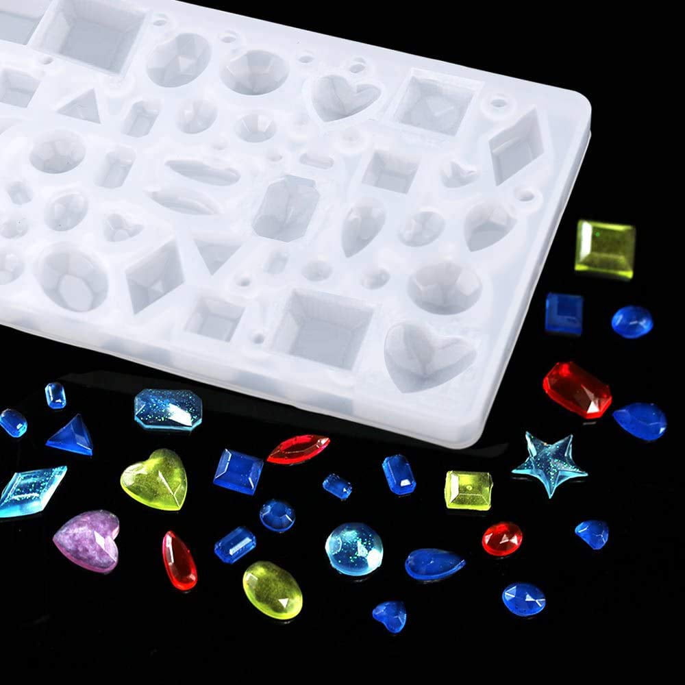 Epoxy Resin Kit, Silicone Casting Molds Tools Set for Beginners, Multi-Color