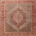 thumbnail image 1 of Ahgly Company Indoor Square Traditional Sandy Brown Medallion Area Rugs, 5' Square, 1 of 6