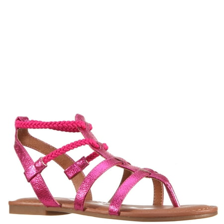 

KIDPIK Girls Metallic Sandal Size: 9 Toddler - 6 Youth