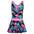 thumbnail image 2 of BAOHULU Girls Swimsuit One Piece UPF 50+ Printed Skirted Bathing Suit Floral Swimwear, 2 of 6