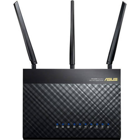 ASUS RT-AC68U 801.11a/b/g/n/ac 1300mbps Dual-Band Wireless-AC1900 Gigabit (Best Ac Router Under 100)