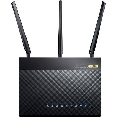 ASUS RT-AC68U 801.11a/b/g/n/ac 1300mbps Dual-Band Wireless-AC1900 Gigabit (Best Asus Router For Gaming)