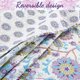 thumbnail image 4 of Juego de edredón reversible de 3 piezas Purplish Floral, 4 of 5