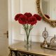 thumbnail image 5 of Ramo de claveles artificiales de seda,arreglo floral artificial realista para decoración de bodas,exteriores,sala de estar,accesorio para fotos,decoración floral., 5 of 6