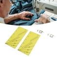 thumbnail image 4 of TOPINCN 2set Seam Guide Ruler Strong Magnetic Stainless Steel Transparent Acrylic Yellow Ruler Positioning Seam Guide, 4 of 8