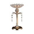 thumbnail image 1 of Candelabro de centro de mesa de candelabro de cristal para cena buffet aniversario 140x260mm Yuyangstore Porta vela, 1 of 8
